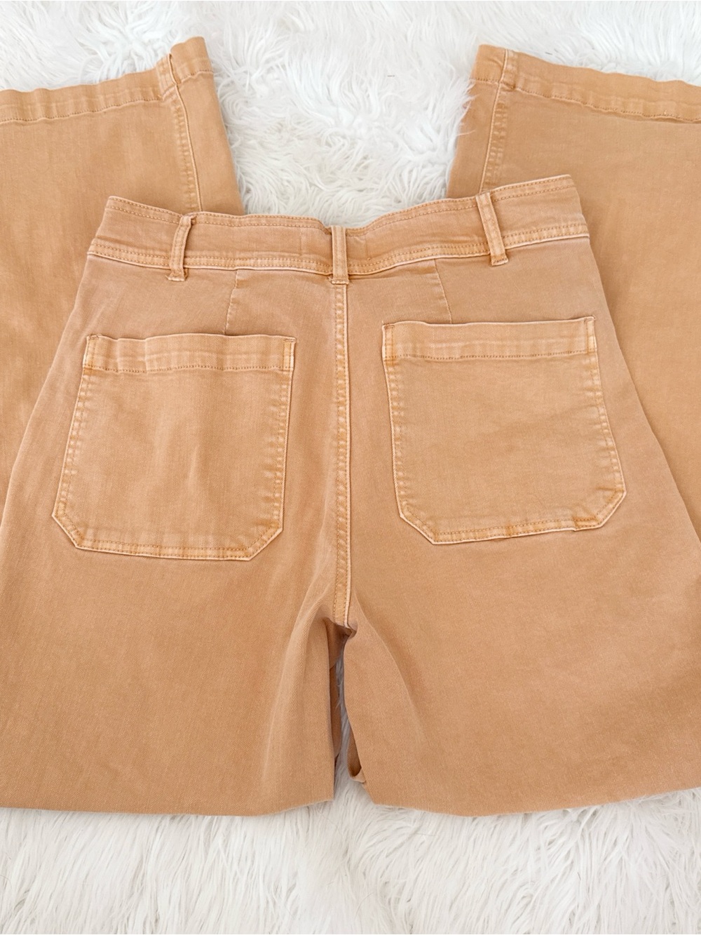 OAT Peach/Tan High-Waist Pants - Picture 4 of 5